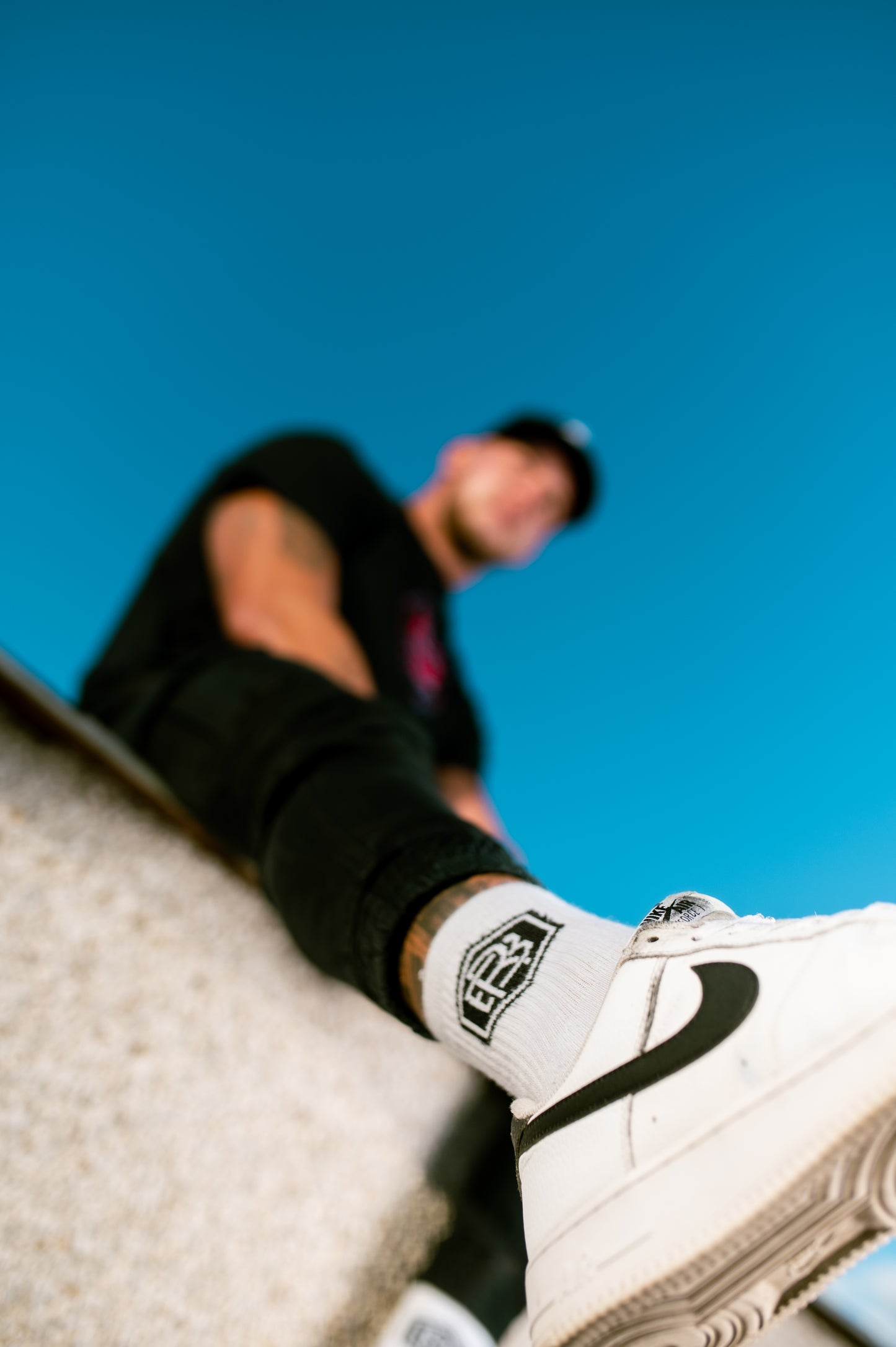 Blackrainbow Fehér Sport Zokni